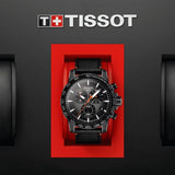 Buy Shop Tissot Supersport Chrono Grey Dial Black Nylon Strap Watch For Men - T125.617.36.081.00 USA Online