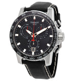 Buy Shop Tissot Supersport Chrono Black Dial Black Leather Strap Watch for Men - T125.617.16.051.00 USA Online