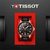Buy Shop Tissot Supersport Chrono Black Dial Black Leather Strap Watch for Men - T125.617.36.051.00 USA Online