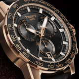 Buy Shop Tissot Supersport Chrono Black Dial Black Leather Strap Watch for Men - T125.617.36.051.00 USA Online
