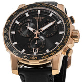 Buy Shop Tissot Supersport Chrono Black Dial Black Leather Strap Watch for Men - T125.617.36.051.00 USA Online