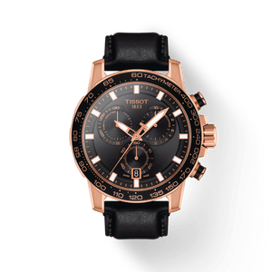 Buy Shop Tissot Supersport Chrono Black Dial Black Leather Strap Watch for Men - T125.617.36.051.00 USA Online