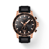 Buy Shop Tissot Supersport Chrono Black Dial Black Leather Strap Watch for Men - T125.617.36.051.00 USA Online