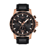 Buy Shop Tissot Supersport Chrono Black Dial Black Leather Strap Watch for Men - T125.617.36.051.00 USA Online