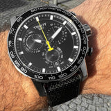 Buy Shop Tissot Supersport Chrono Black Dial Black Nylon Strap Watch for Men - T125.617.17.051.02 USA Online