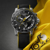 Buy Shop Tissot Supersport Chrono Black Dial Black Nylon Strap Watch for Men - T125.617.17.051.02 USA Online