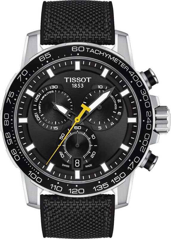 Buy Shop Tissot Supersport Chrono Black Dial Black Nylon Strap Watch for Men - T125.617.17.051.02 USA Online