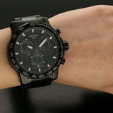 Buy Shop Tissot Supersport Chrono Black Dial Black Steel Strap Watch For Men - T125.617.33.051.00 USA Online