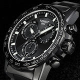 Buy Shop Tissot Supersport Chrono Black Dial Black Steel Strap Watch For Men - T125.617.33.051.00 USA Online