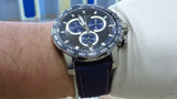 Buy Shop Tissot Supersport Chrono Black Dial Blue Nylon Strap Watch for Men - T125.617.17.051.03 USA Online