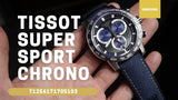 Buy Shop Tissot Supersport Chrono Black Dial Blue Nylon Strap Watch for Men - T125.617.17.051.03 USA Online