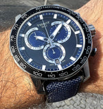 Buy Shop Tissot Supersport Chrono Black Dial Blue Nylon Strap Watch for Men - T125.617.17.051.03 USA Online