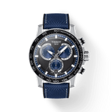 Buy Shop Tissot Supersport Chrono Black Dial Blue Nylon Strap Watch for Men - T125.617.17.051.03 USA Online