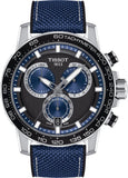 Buy Shop Tissot Supersport Chrono Black Dial Blue Nylon Strap Watch for Men - T125.617.17.051.03 USA Online