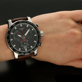 Buy Shop Tissot Supersport Chrono Black Dial Brown Leather Strap Watch for Men - T125.617.16.051.01 USA Online