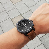 Buy Shop Tissot Supersport Chrono Black Dial Brown Leather Strap Watch for Men - T125.617.36.051.01 USA Online
