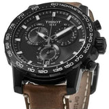 Buy Shop Tissot Supersport Chrono Black Dial Brown Leather Strap Watch for Men - T125.617.36.051.01 USA Online