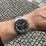 Buy Shop Tissot Supersport Chrono Black Dial Silver Steel Strap Watch For Men - T125.617.11.051.00 USA Online