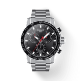 Buy Shop Tissot Supersport Chrono Black Dial Silver Steel Strap Watch For Men - T125.617.11.051.00 USA Online