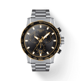 Buy Shop Tissot Supersport Chrono Black Dial Silver Steel Strap Watch For Men - T125.617.21.051.00 USA Online