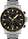 Buy Shop Tissot Supersport Chrono Black Dial Silver Steel Strap Watch For Men - T125.617.21.051.00 USA Online