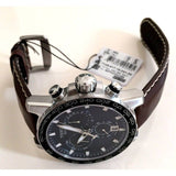 Buy Shop Tissot Supersport Chrono Blue Dial Brown Leather Strap Watch For Men - T125.617.16.041.00 USA Online
