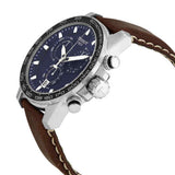 Buy Shop Tissot Supersport Chrono Blue Dial Brown Leather Strap Watch For Men - T125.617.16.041.00 USA Online