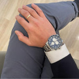 Buy Shop Tissot Supersport Chrono Blue Dial Silver Steel Strap Watch For Men - T125.617.11.041.00 USA Online