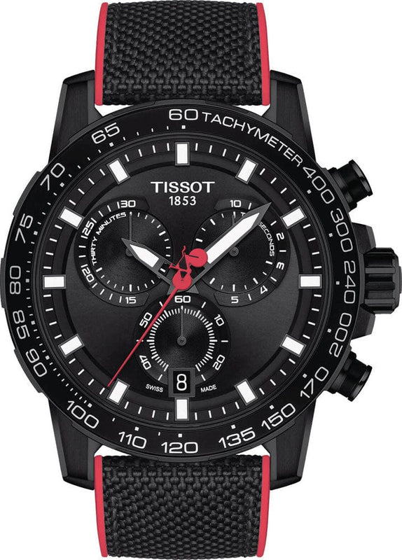 Buy Shop Tissot Supersport Chrono Giro D'Italia Black Dial Black Nylon Strap Watch for Men - T125.617.37.051.00 USA Online