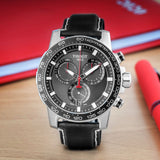 Tissot Supersport Chrono Black Dial Black Leather Strap Watch for Men - T125.617.16.051.00