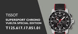 Buy Shop Tissot Supersport Vuelta Special Edition Chrono Black Dial Black Nylon Strap Watch for Men - T125.617.17.051.01 USA Online