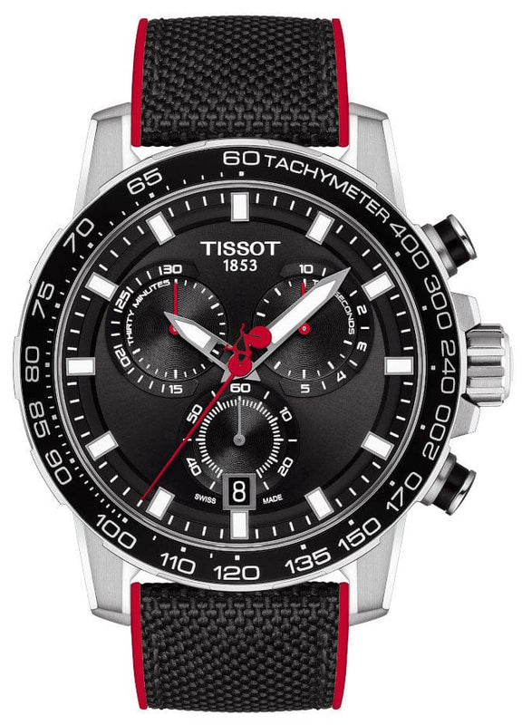 Buy Shop Tissot Supersport Vuelta Special Edition Chrono Black Dial Black Nylon Strap Watch for Men - T125.617.17.051.01 USA Online