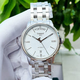 Buy Shop Tissot T Classic Automatic III Day Date White Dial Silver Steel Strap Watch for Men - T065.930.11.031.00 USA Online