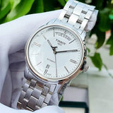 Buy Shop Tissot T Classic Automatic III Day Date White Dial Silver Steel Strap Watch for Men - T065.930.11.031.00 USA Online