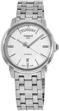 Buy Shop Tissot T Classic Automatic III Day Date White Dial Silver Steel Strap Watch for Men - T065.930.11.031.00 USA Online