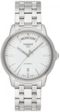 Buy Shop Tissot T Classic Automatic III Day Date White Dial Silver Steel Strap Watch for Men - T065.930.11.031.00 USA Online