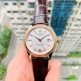 Buy Shop Tissot T Classic Ballade Powermatic 80 Lady Silver Dial Brown Leather Strap Watch For Women - T108.408.26.037.00 USA Online