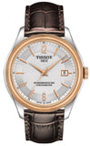 Buy Shop Tissot T Classic Ballade Powermatic 80 Lady Silver Dial Brown Leather Strap Watch For Women - T108.408.26.037.00 USA Online