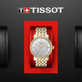 Buy Shop Tissot T Classic Bridgeport Automatic Mother of Pearl Dial Two Tone Steel Strap Watch for Women - T097.410.22.116.00 USA Online
