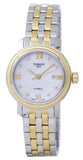 Buy Shop Tissot T Classic Bridgeport Automatic Mother of Pearl Dial Two Tone Steel Strap Watch for Women - T097.410.22.116.00 USA Online