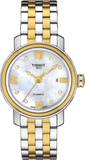 Buy Shop Tissot T Classic Bridgeport Automatic Mother of Pearl Dial Two Tone Steel Strap Watch for Women - T097.410.22.116.00 USA Online