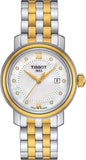 Buy Shop Tissot T Classic Bridgeport Automatic Mother of Pearl Dial Two Tone Steel Strap Watch for Women - T097.410.22.116.00 USA Online