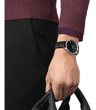 Buy Shop Tissot T Classic Bridgeport Black Dial Black Leather Strap Watch For Men - T097.410.16.058.00 USA Online