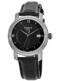 Buy Shop Tissot T Classic Bridgeport Black Dial Black Leather Strap Watch For Men - T097.410.16.058.00 USA Online