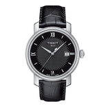 Buy Shop Tissot T Classic Bridgeport Black Dial Black Leather Strap Watch For Men - T097.410.16.058.00 USA Online