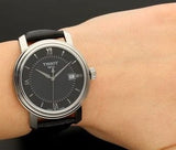 Buy Shop Tissot T Classic Bridgeport Black Dial Black Leather Strap Watch For Women - T097.010.16.058.00 USA Online