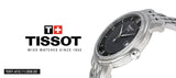 Buy Shop Tissot T Classic Bridgeport Black Dial Silver Steel Strap Watch For Men - T097.410.11.058.00 USA Online