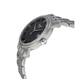 Buy Shop Tissot T Classic Bridgeport Black Dial Silver Steel Strap Watch For Men - T097.410.11.058.00 USA Online