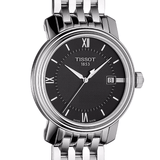 Buy Shop Tissot T Classic Bridgeport Black Dial Silver Steel Strap Watch For Men - T097.410.11.058.00 USA Online