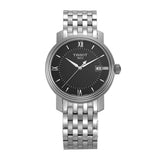 Buy Shop Tissot T Classic Bridgeport Black Dial Silver Steel Strap Watch For Men - T097.410.11.058.00 USA Online